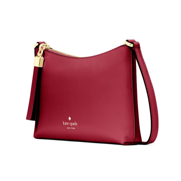 New Kate Spade Sadie Crossbody Saffiano Leather Red Jam - Picture 2 of 5